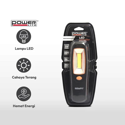 Gambar Powerlite Senter Led 3w 200 Lumens Aa - Hitam