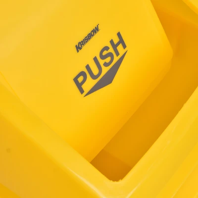 Gambar Krisbow Tempat Sampah Tutup Tekan Plastik 60 Liter - Kuning
