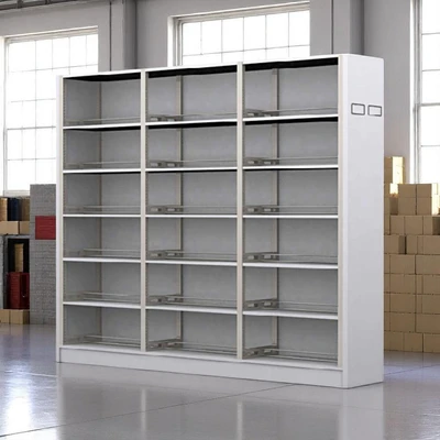 Gambar Krisbow Lemari Arsip Kantor Besi Fixed Mobile 3 Bays - Putih