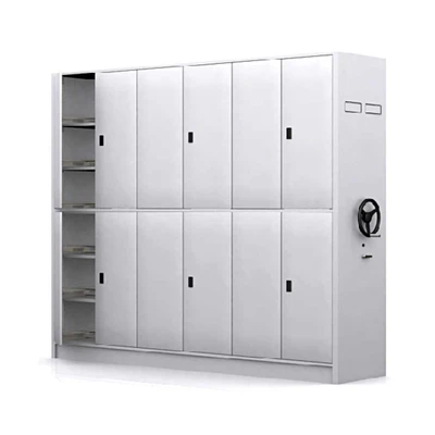 Gambar Krisbow Lemari Arsip Kantor Besi Fixed Mobile 3 Bays Dengan Pintu - Putih