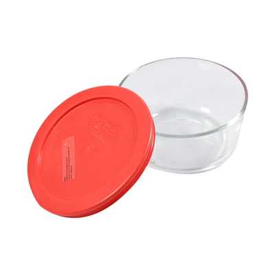 Gambar Pyrex 473 Ml Simply Store Wadah Makanan Round - Merah