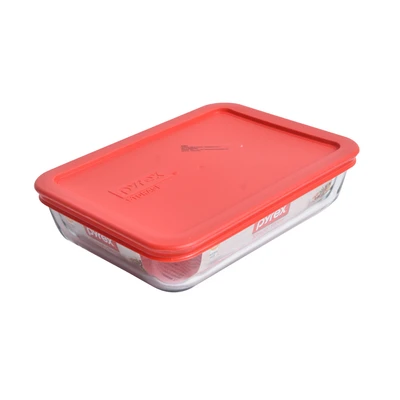 Gambar Pyrex 709 Ml Simply Store Wadah Makanan Persegi Panjang - Merah