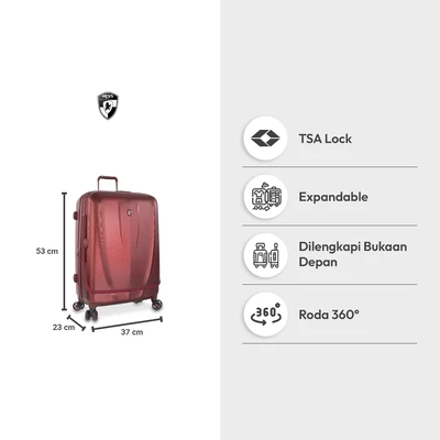 Gambar Heys Smart Access Vantage Koper PC TSA Lock Expandable 21 Inch - Merah