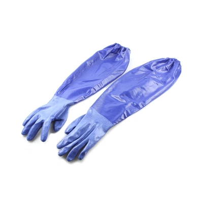 Gambar Duramitt Sarung Tangan Karet Panjang Nitrile - Biru
