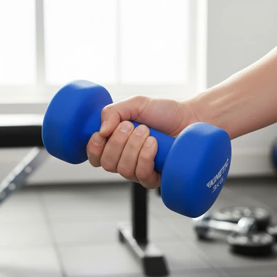 Gambar Kinetic Dumbbell Neoprene 3 kg - Biru