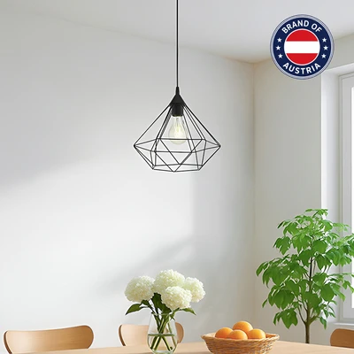 Gambar Eglo Tarbes Lampu Gantung Hias 1L - Hitam