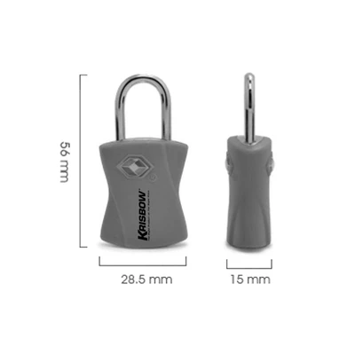 Gambar Krisbow Gembok Tsa Cover Abs 5.6x2.8 cm - Oranye