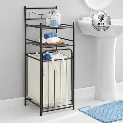 Gambar Informa Brody Rak Kamar Mandi 2 Tingkat Dengan Keranjang Laundry