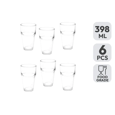 Gambar Kris Gelas 398 ml Set 6 Pcs Transparan