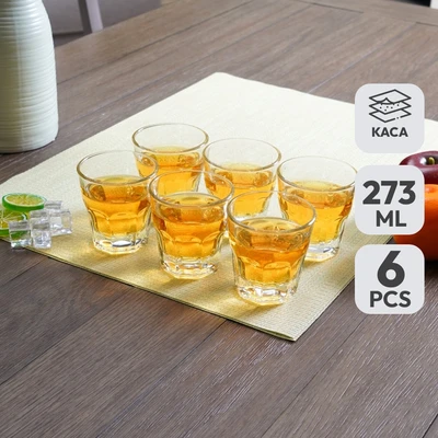 Gambar Libbey Gibraltar Gelas Kaca 273 ml Set 6 Pcs Transparan