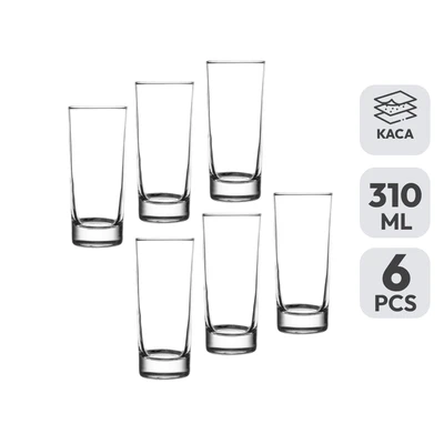 Gambar Libbey Lexington Gelas Kaca 310 ml Set 6 Pcs Transparan