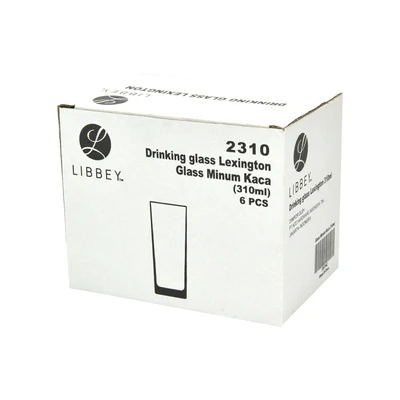 Gambar Libbey Lexington Gelas Kaca 310 ml Set 6 Pcs Transparan