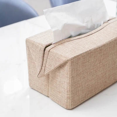 Gambar Informa 22x12.5x10 cm Kotak Tisu Lipat Polyester - Krem Beige
