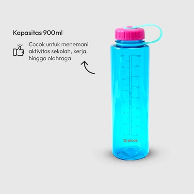Gambar Picas Botol Minum Tritan Screw Lid 900 ml - Biru