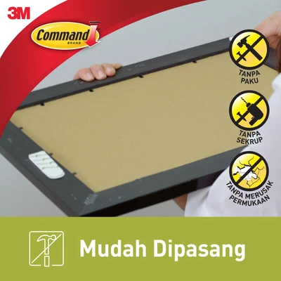 Gambar 3M Command Perekat Lukisan & Foto Small Picture Hanging Strips 17205