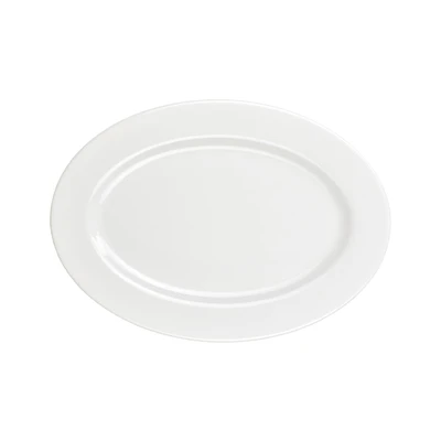 Gambar Krischef Piring Saji Oval 30x22.5 cm - Putih Ivory