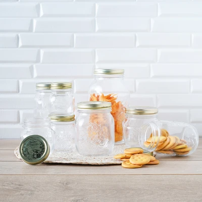 Gambar Quattro Staggioni Stoples Kaca Preserving 300 ml Transparan - Gold