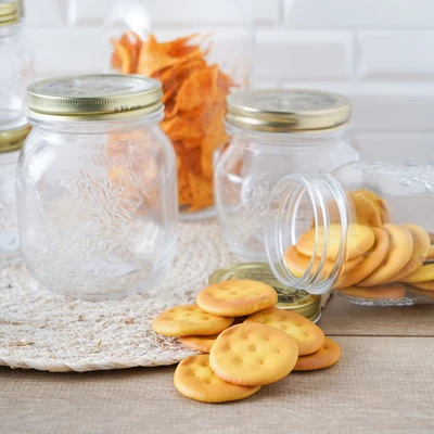 Gambar Quattro Staggioni Stoples Kaca Preserving 300 ml Transparan - Gold