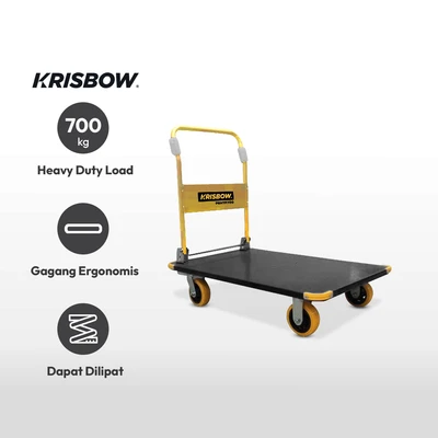 Gambar Krisbow Troli Barang 700 Kg - Kuning
