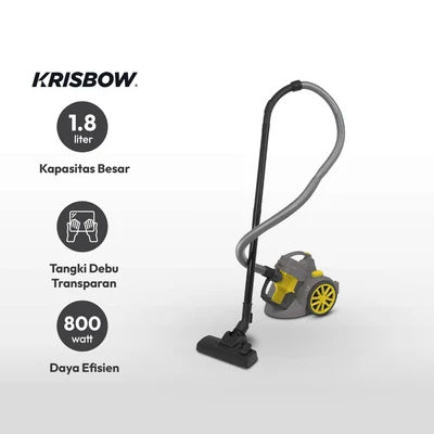 Gambar Krisbow 1.8 Ltr Vacuum Cleaner Dry Cyclone 800 Watt