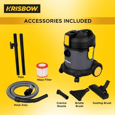 Gambar Krisbow Vacuum Cleaner Wet & Dry 20 Liter 1000 Watt