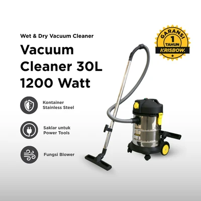 Gambar Krisbow Vacuum Cleaner Wet & Dry 30 Liter 1200 Watt