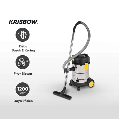 Gambar Krisbow 30 Ltr Vacuum Cleaner Wet & Dry 1200 Watt