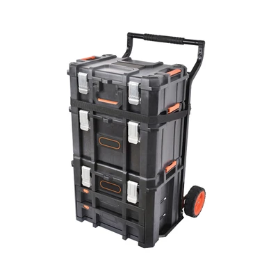 Gambar Krisbow Kotak Penyimpanan Peralatan Modular Set 4 pcs - Hitam