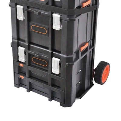 Gambar Krisbow Kotak Penyimpanan Peralatan Modular Set 4 pcs - Hitam