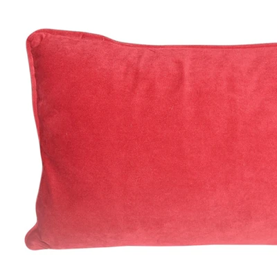 Gambar Informa Sarung Bantal Sofa Polyester Velvet 30x50 cm - Merah