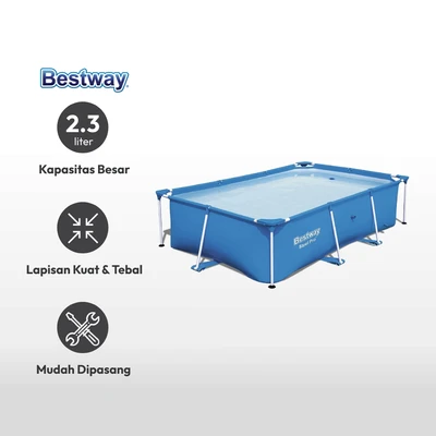 Gambar Bestway Kolam Renang Frame Square 259x170x61 Cm