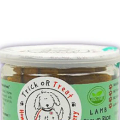 Gambar Trick Or Treat Camilan Anjing Biscuit Organic Lamb & Brown Rice 75 gr