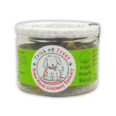 Gambar Trick Or Treat Camilan Anjing Biscuit Organic Fresh Breath 75 gr