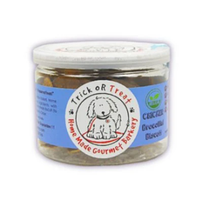 Gambar Trick Or Treat Camilan Anjing Biscuit Organic Broccoli 75 gr