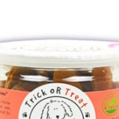 Gambar Trick Or Treat Camilan Anjing Biscuit Organic Atlantic Salmon 75 gr
