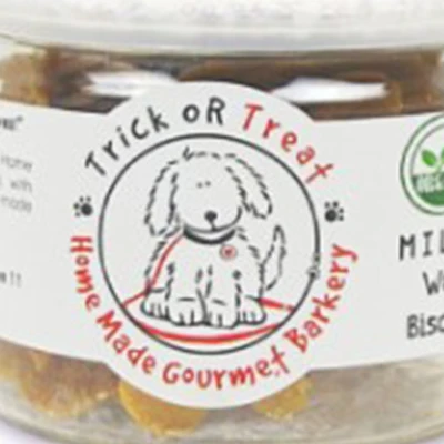 Gambar Trick Or Treat Camilan Anjing Biscuit Organic Milky Way 75 gr
