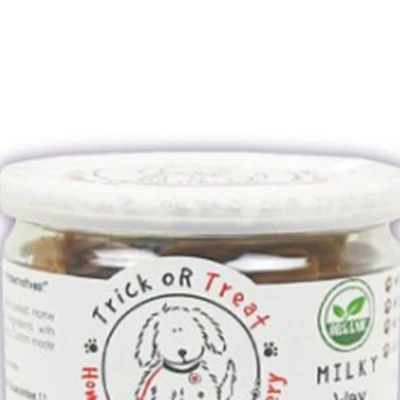 Gambar Trick Or Treat Camilan Anjing Biscuit Organic Milky Way 75 gr