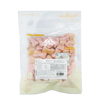 Gambar Petz Route Camilan Anjing Fruity Biscuit Strawberry 220 gr