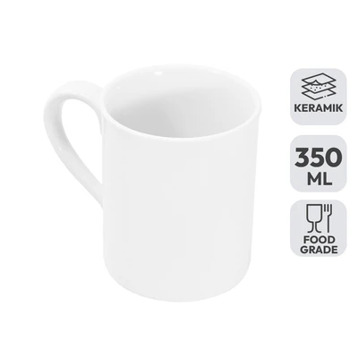 Gambar Kris Ebs Mug Keramik 350 ml - Putih