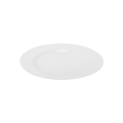 Gambar Krischef Piring Makan Keramik 26x26 cm - Putih