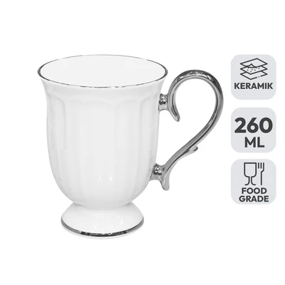 Gambar Appetite Mazzagrand Eden Mug Keramik 260 ml - Putih
