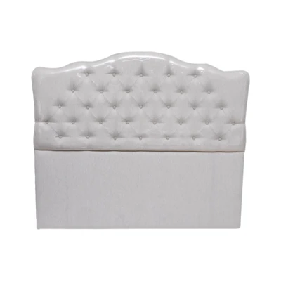 Gambar Informa 180x6x138 cm Madison Headboard Tempat Tidur - Krem