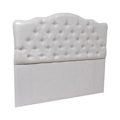 Gambar Informa 180x6x138 cm Madison Headboard Tempat Tidur - Krem