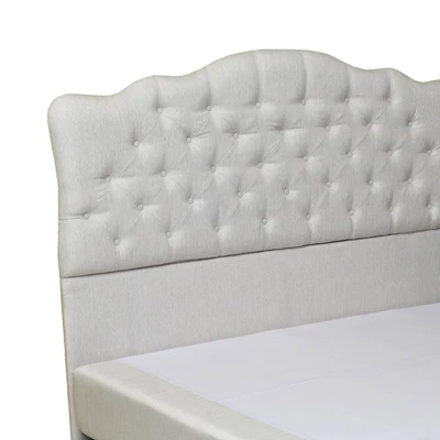Gambar Informa 180x6x138 cm Madison Headboard Tempat Tidur - Krem