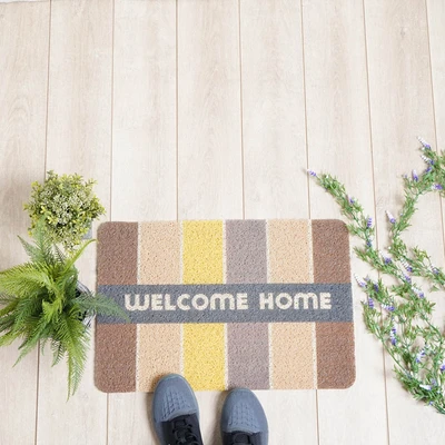 Gambar Krisbow Keset Pintu PVC Welcome Home 40x60 cm - Mix