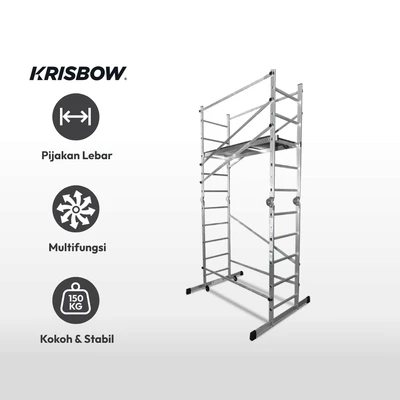 Gambar Krisbow Scaffolding Multi Fungsi Aluminium 3 M