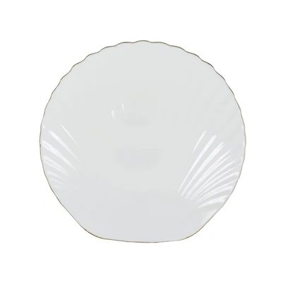 Gambar Delicia Piring Saji Dessert Kaca 20x20 cm - Putih