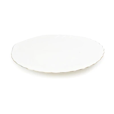 Gambar Delicia Piring Saji Besar Kaca 37x37 cm - Putih