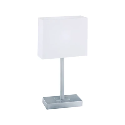 Gambar Eglo Pueblo Lampu Meja E14 - Nickel/Putih