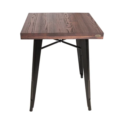 Gambar Informa London Elm Meja Tamu Square 60x60x75 cm - Hitam